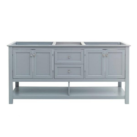 Image of Fresca Manchester 72" Gray Traditional Double Sink Bathroom Cabinet | FCB2372GR-D