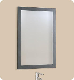 Fresca Manchester Regal 20" Gray Wood Veneer Traditional Bathroom Mirror | FMR2304VG