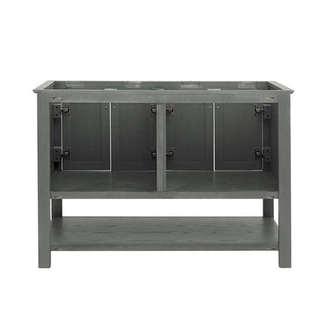 Image of Fresca Manchester Regal 48" Gray Wood Veneer Traditional Double Sink Bathroom Cabinet | FCB2348VG-D