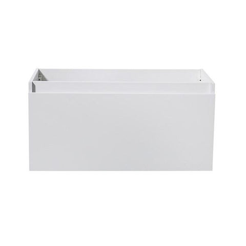 Image of Fresca Mezzo 36" White Wall Hung Modern Bathroom Cabinet | FCB8008WH