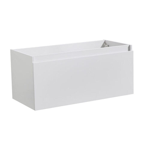 Image of Fresca Mezzo 39" White Modern Bathroom Cabinet FCB8010WH