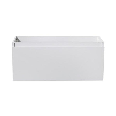 Image of Fresca Mezzo 48" White Wall Hung Modern Bathroom Cabinet | FCB8011WH
