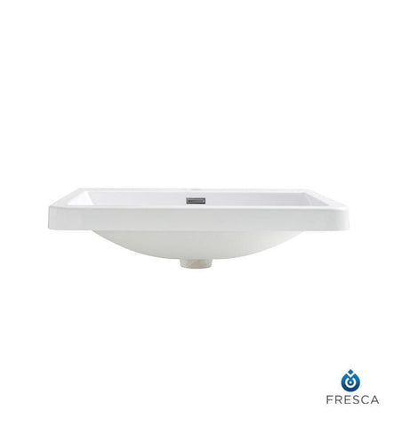 Image of Fresca Milano 26" White Integrated Sink / Countertop FVS8525WH