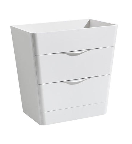 Image of Fresca Milano 32" Glossy White Modern Bathroom Cabinet FCB8532WH