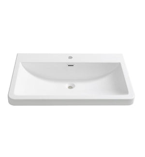 Fresca Milano 32" White Integrated Sink / Countertop FVS8532WH