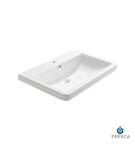 Image of Fresca Milano 32" White Integrated Sink / Countertop FVS8532WH