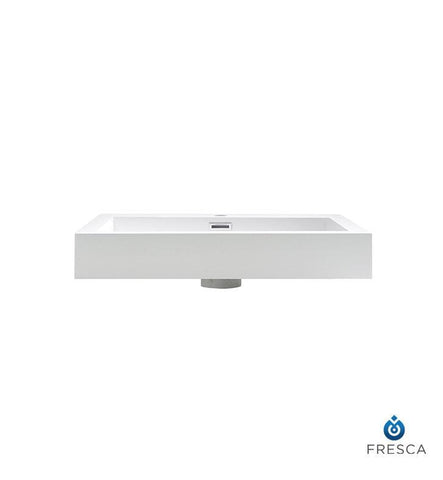 Image of Fresca Nano 24" White Integrated Sink / Countertop FVS8006WH