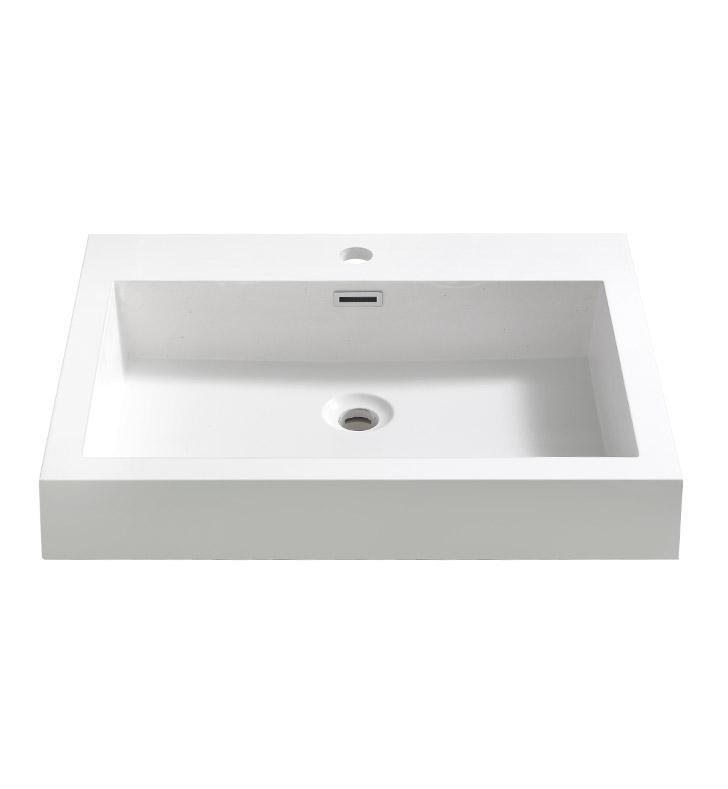 Fresca Nano 24" White Integrated Sink / Countertop FVS8006WH