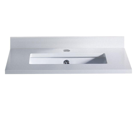 Image of Fresca Oxford 24" White Countertop with Undermount Sink FCT2024WH-U