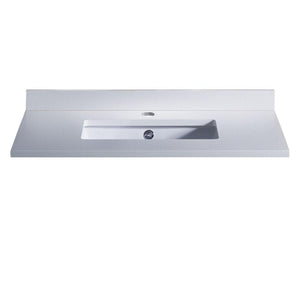 Fresca Oxford 30" White Countertop with Undermount Sink FCT2030WH-U