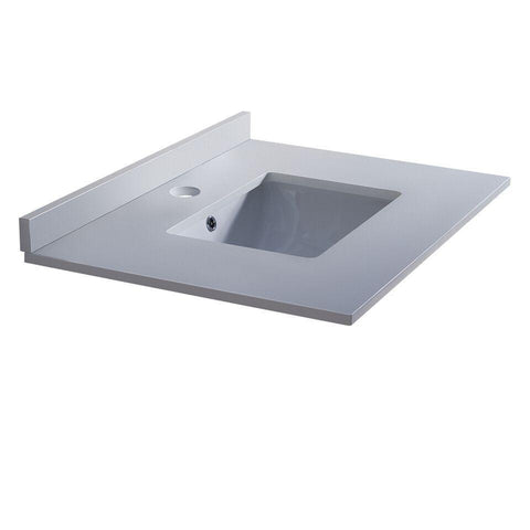 Image of Fresca Oxford 30" White Countertop with Undermount Sink FCT2030WH-U