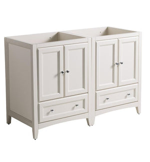 Fresca Oxford 48" Antique White Traditional Double Sink Bathroom Cabinets FCB20-2424AW