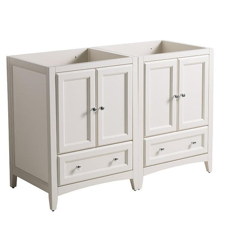 Image of Fresca Oxford 48" Antique White Traditional Double Sink Bathroom Cabinets FCB20-2424AW