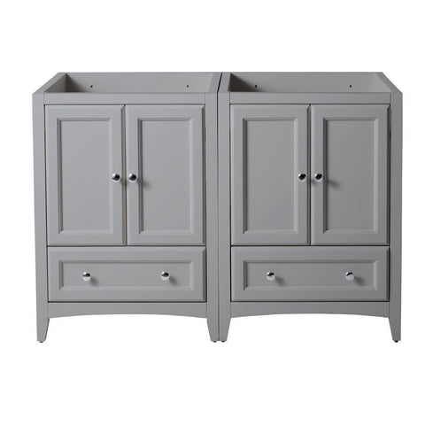 Image of Fresca Oxford 48" Gray Traditional Double Sink Bathroom Cabinets FCB20-2424GR