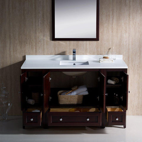 Image of Fresca Oxford 54" Traditional Bathroom Vanity