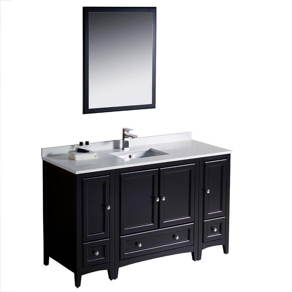 Fresca Oxford 54" Traditional Bathroom Vanity FVN20-123012ES-FFT1030BN