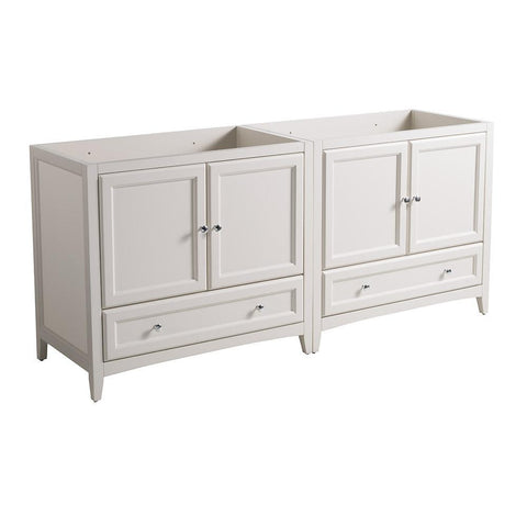 Image of Fresca Oxford 71" Antique White Traditional Double Sink Bathroom Cabinets FCB20-3636AW