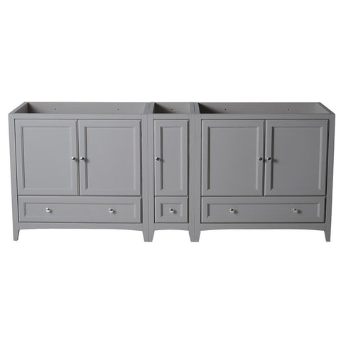 Image of Fresca Oxford 83" Gray Traditional Double Sink Bathroom Cabinets FCB20-361236GR