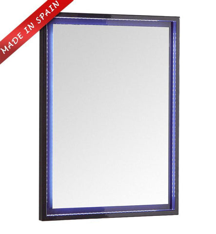 Image of Fresca Platinum Due 24" Glossy Cobalt Bathroom LED Mirror FPMR7824CB
