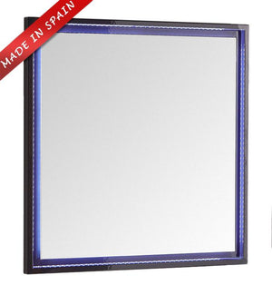 Fresca Platinum Due 32" Glossy Cobalt Bathroom LED Mirror FPMR7832CB
