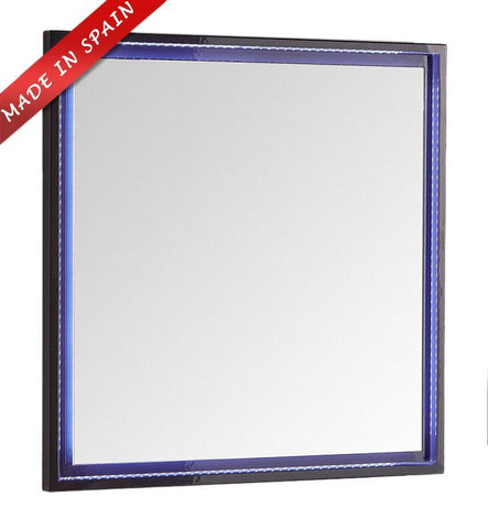 Image of Fresca Platinum Due 32" Glossy Cobalt Bathroom LED Mirror FPMR7832CB