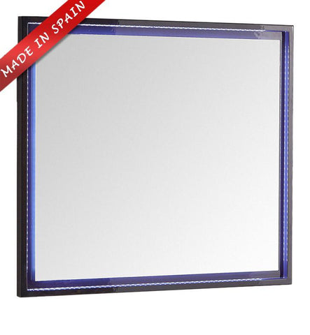 Image of Fresca Platinum Due 36" Glossy Cobalt Bathroom LED Mirror FPMR7836CB