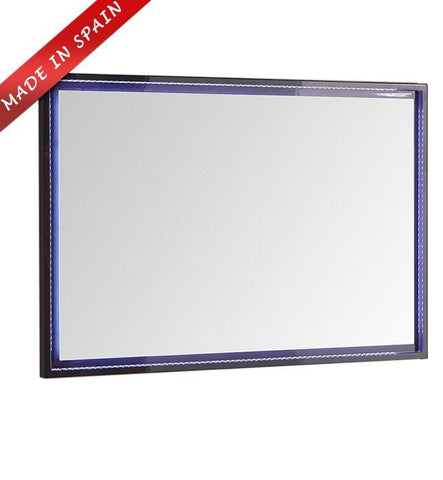 Image of Fresca Platinum Due 48" Glossy Cobalt Bathroom LED Mirror FPMR7848CB