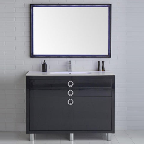 Image of Fresca Platinum Due 48" Glossy Cobalt Bathroom Vanity FPVN7848CB-FFT1030BN