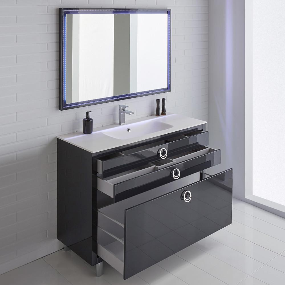 Fresca Platinum Due 48" Glossy Cobalt Bathroom Vanity FPVN7848CB-FFT1030BN