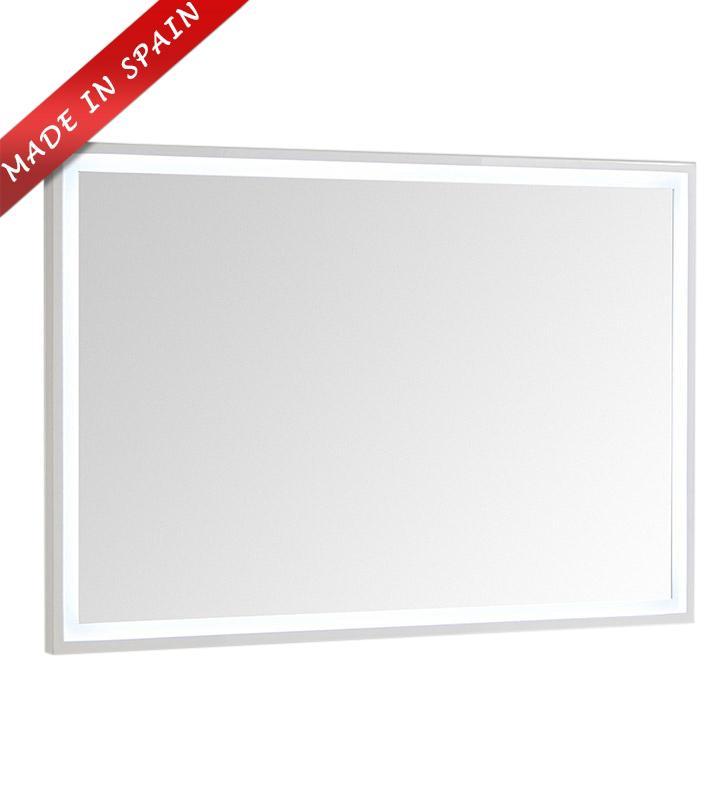 Fresca Platinum Due 48" Glossy White Bathroom LED Mirror FPMR7848WH