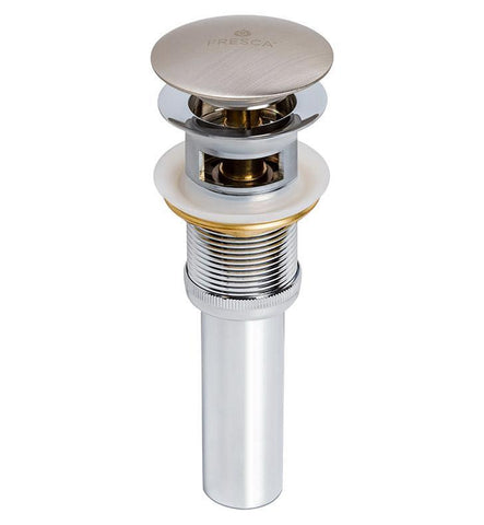 Image of Fresca Pop-Up Drain Assembly with Overflow - Brushed Nickel FPU1140BN