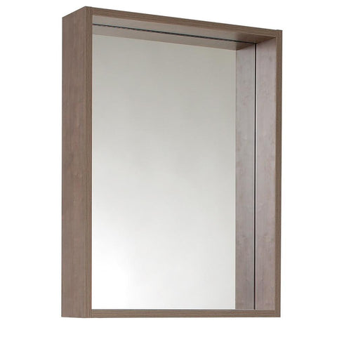 Image of Fresca Potenza 21" Gray Oak Mirror with Shelf FMR8070GO