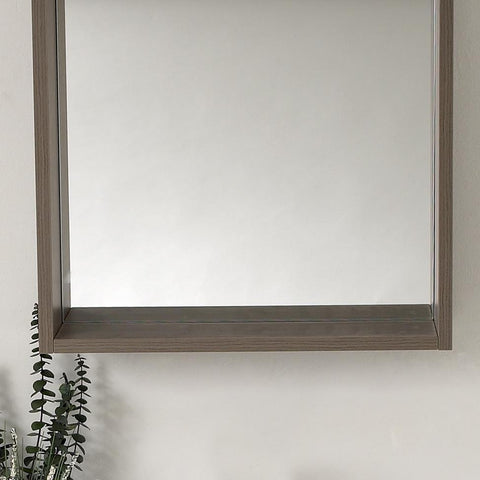 Image of Fresca Potenza 21" Gray Oak Mirror with Shelf FMR8070GO