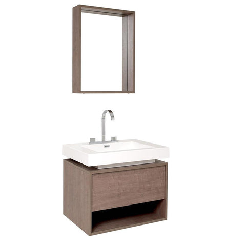 Image of Fresca Potenza 28" Bathroom Vanity FVN8070GO-FFT3076BN