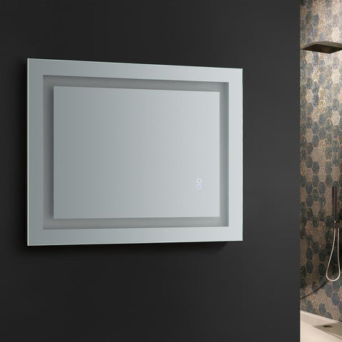 Image of Fresca Santo 24" Wide x 30" Tall Bathroom Mirror w/ LED Lighting FMR022430