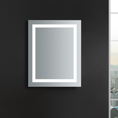 Image of Fresca Santo 24" Wide x 30" Tall Bathroom Mirror w/ LED Lighting FMR022430