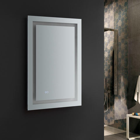 Image of Fresca Santo 24" Wide x 36" Tall Bathroom Mirror w/ LED Lighting FMR022436