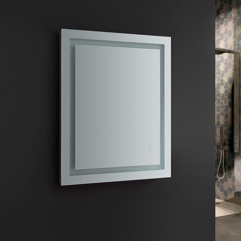 Image of Fresca Santo 36" Wide x 30" Tall Bathroom Mirror w/ LED Lighting and Defogger FMR023630