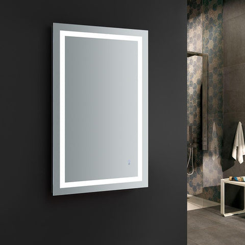 Image of Fresca Santo 48" Wide x 30" Tall Bathroom Mirror w/ LED Lighting and Defogger FMR024830