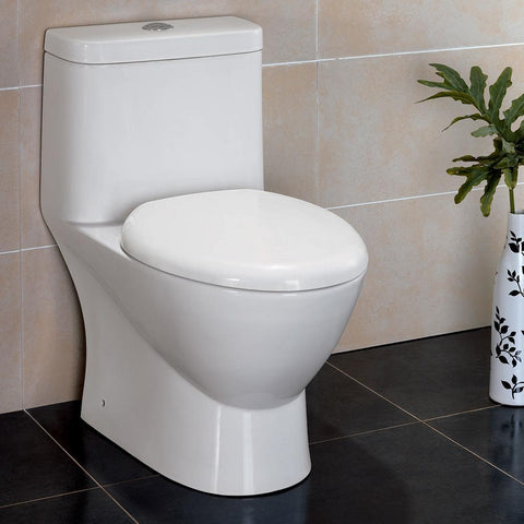 Image of Fresca Serena One-Piece Dual Flush Toilet w/ Soft Close Seat FTL2346