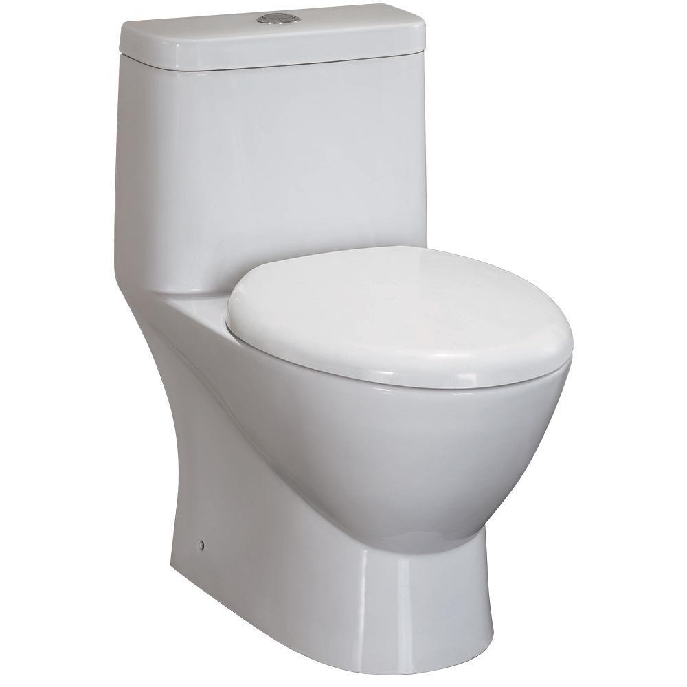 Fresca Serena One-Piece Dual Flush Toilet w/ Soft Close Seat FTL2346