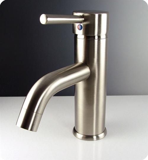 Fresca Sillaro Single Hole Mount Bathroom Vanity Faucet - Brushed Nickel FFT1041BN