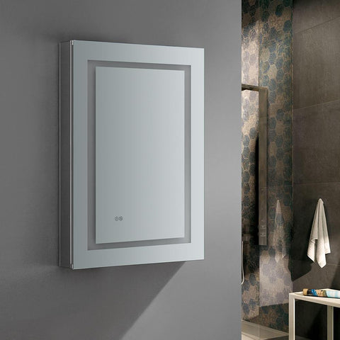 Image of Fresca Spazio 24" Wide x 36" Tall Bathroom Medicine Cabinet - Right Swing FMC022436-R
