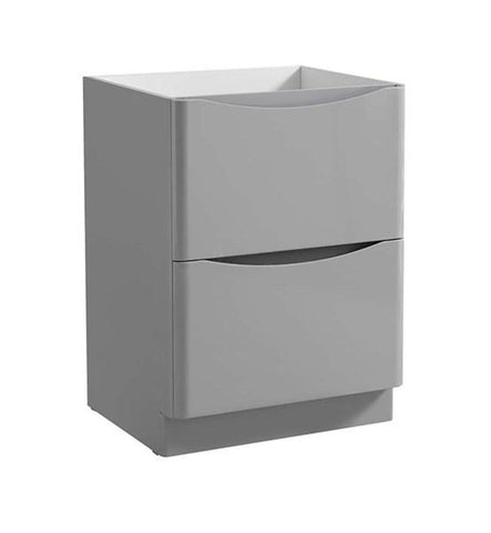 Image of Fresca Tuscany 24" Glossy Gray Free Standing Modern Bathroom Cabinet | FCB9124GRG