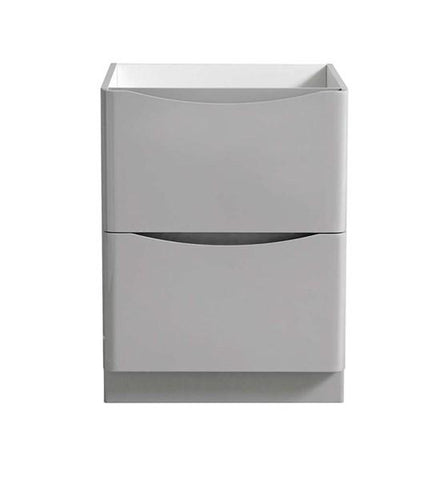 Image of Fresca Tuscany 24" Glossy Gray Free Standing Modern Bathroom Cabinet | FCB9124GRG
