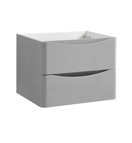 Fresca Tuscany 24" Glossy Gray Wall Hung Modern Bathroom Cabinet | FCB9024GRG