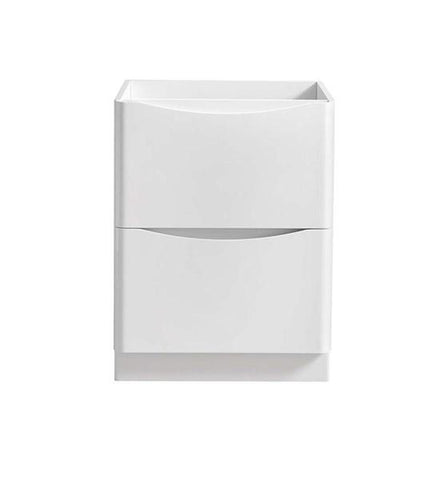 Image of Fresca Tuscany 24" Glossy White Free Standing Modern Bathroom Cabinet | FCB9124WH