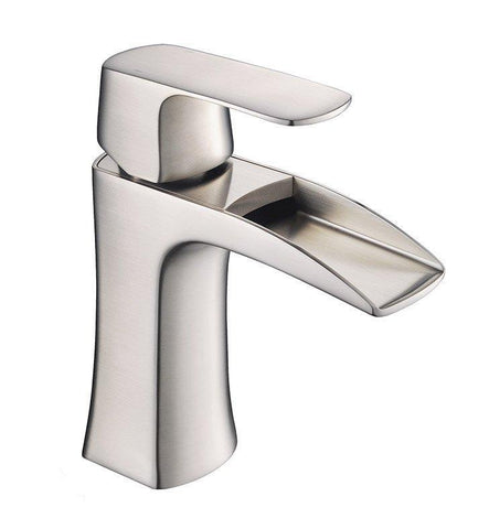 Image of Fresca Tuscany 24" White Bath Bowl Vessel Drain Vanity Set w/ Cabinet & Faucet FVN9024WH-FFT3071BN