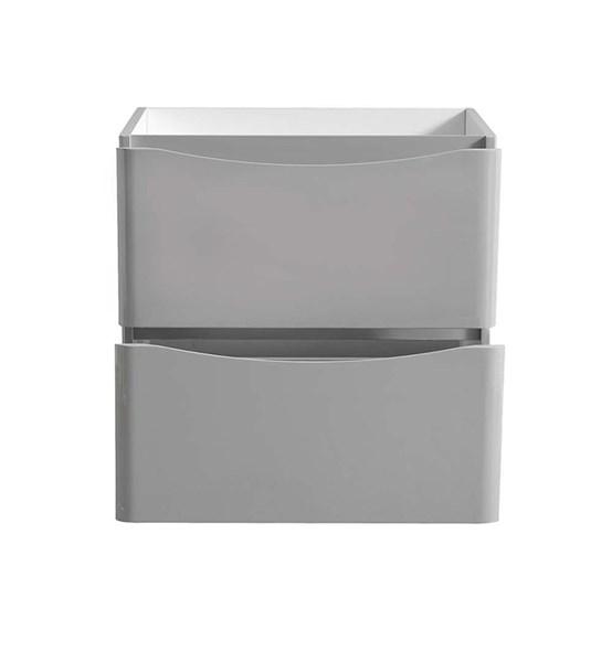 Fresca Tuscany 32" Glossy Gray Free Standing Modern Bathroom Cabinet | FCB9132GRG