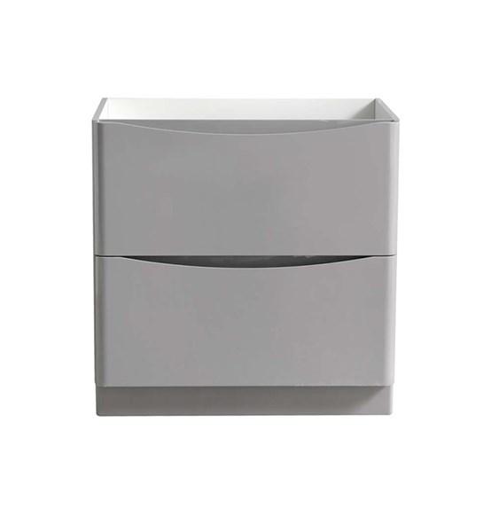 Fresca Tuscany 32" Glossy Gray Free Standing Modern Bathroom Cabinet | FCB9132GRG FCB9132GRG